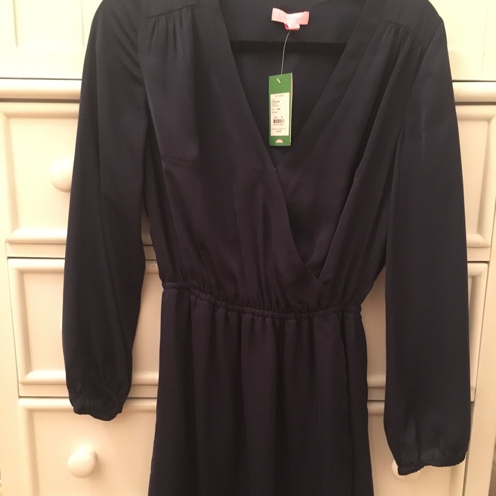 NWT Lilly Pulitzer Navy Blue Whitaker Dress